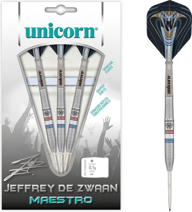 Image du produit Unicorn Fléchettes en acier Maestro Jeffrey de Zwaan P2 (25 g)