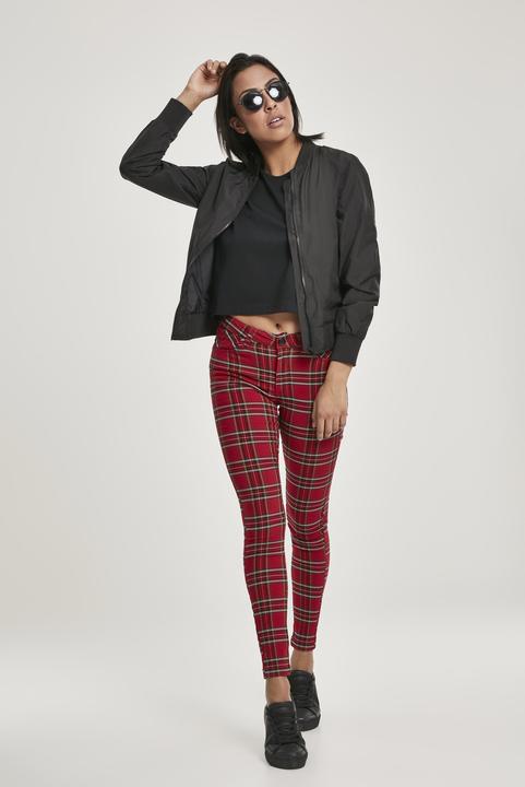 Produktbild Urban Classics Ladies Skinny Tartan Pants (28)