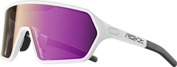 Produktbild React nova white Small Sonnenbrille (Silberne Spiegelbeschichtung)
