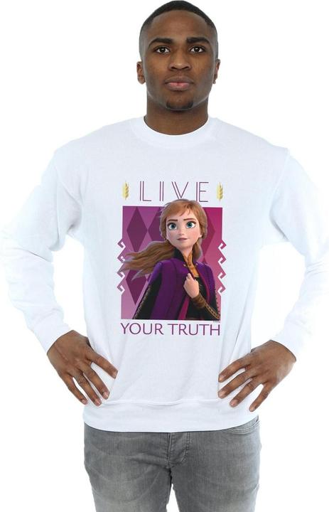 Actual product image Disney Mens Frozen 2 Anna Live Your Truth Sweatshirt (L)