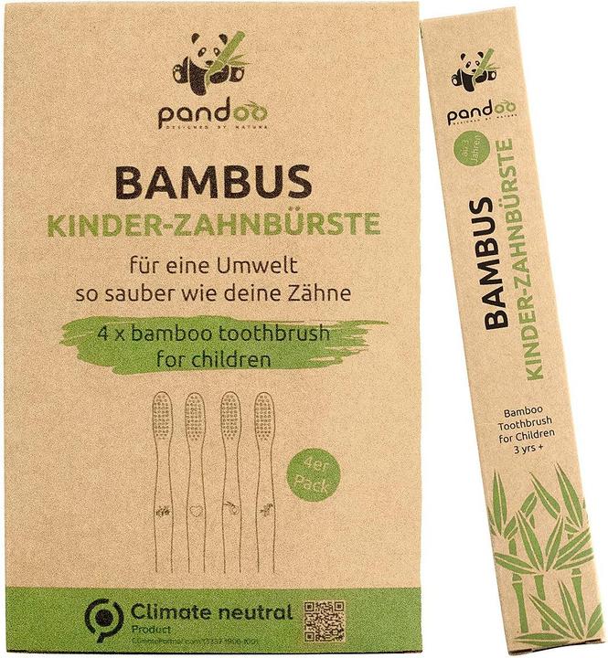 Pandoo Kinder-Zahnbürste (Weich, 4 x)