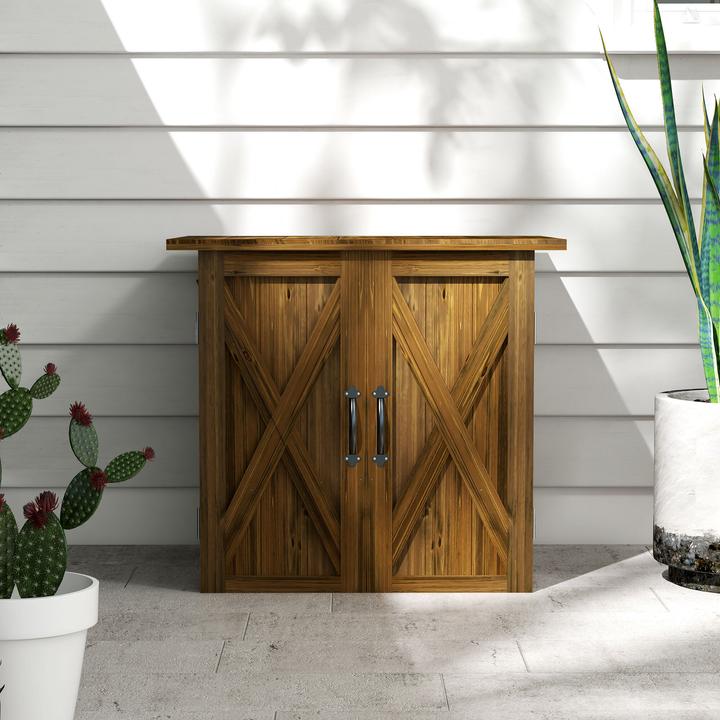 Image du produit Outsunny Armoire de jardin à double porte