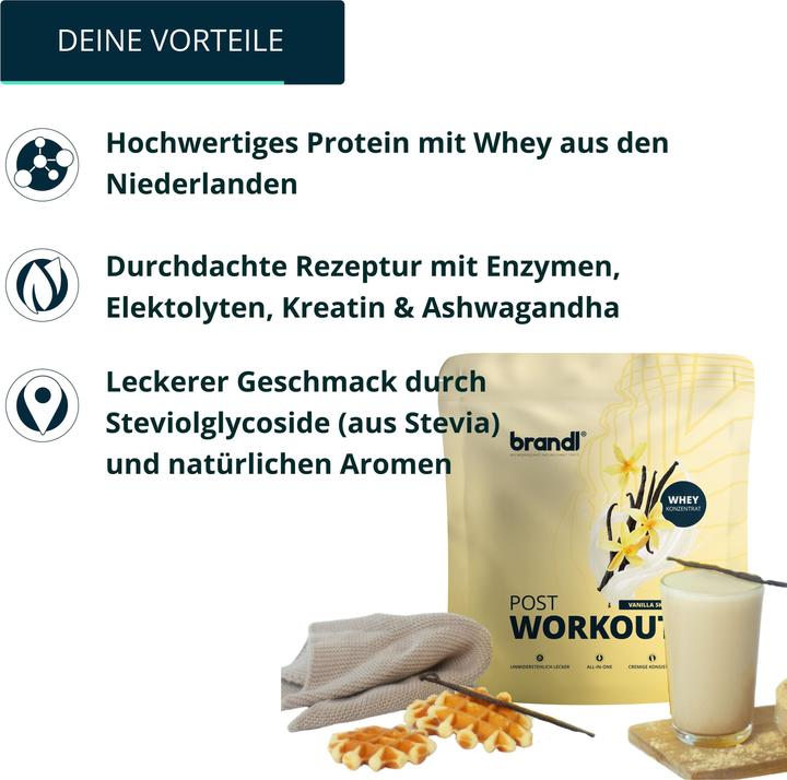 Produktbild Brandl-Nutrition Pulver Post Workout (Vanille, 1 Stk., 1000 g)