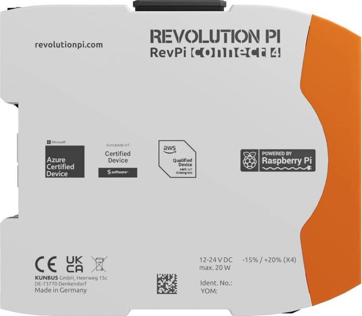 Produktbild Kunbus RevolutionPi Connect 4 PR100376 SPS-Erweiterungsmodul