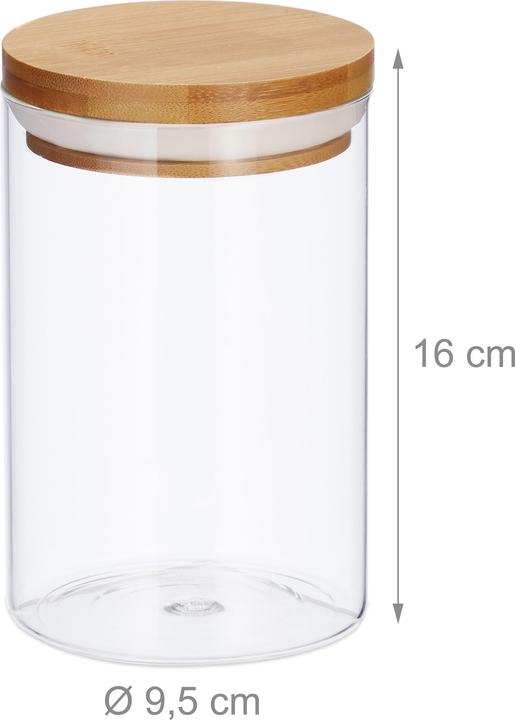 Image du produit Relaxdays Bocaux de stockage (0.80 l)