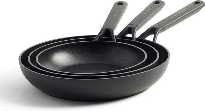 Produktbild KitchenAid Pfannen Keramik 20 cm + 24 cm + 28 cm (28 cm, Bratpfanne, Aluminium)