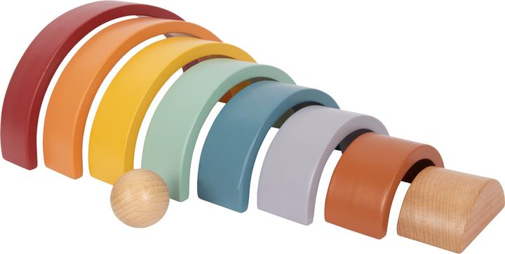 Produktbild small foot Holzbausteine Regenbogen „Safari“
