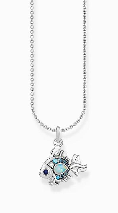 Produktbild Thomas Sabo Kette mit Fisch-Anhänger Silber (925 Sterlingsilber, 38 - 45 cm)