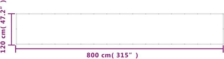 Immagine prodotto VidaXL Balkon-Sichtschutz 100% Polyester-Oxford (800 cm)