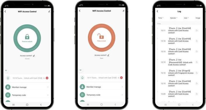 Immagine prodotto Sygonix SY-6121662 Sistema di accesso con impronte digitali/RFID Montaggio in superficie 12 V/DC, 1 (Impronta, Combinazione numerica elettronica, Smartphone, Scheda chiave)