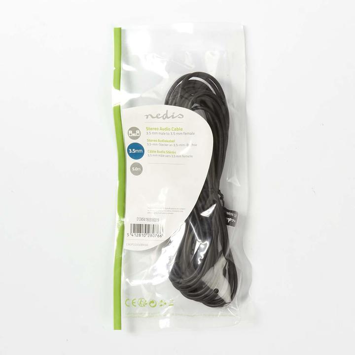 Produktbild Nedis Audiokabel Stereo Klinkenstecker 3.5 mm (5 m, 3.5mm Klinke (AUX))