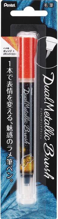 Produktbild Pentel Pinselstift Dual Metallic Brush (Orange, 1 x)