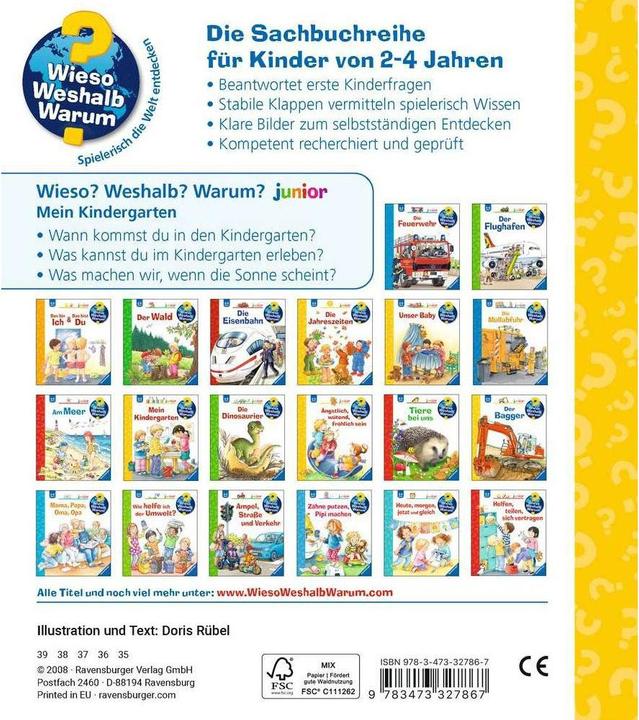 Produktbild Ravensburger Mein Kindergarten (Deutsch, Doris Rübel, 2015)