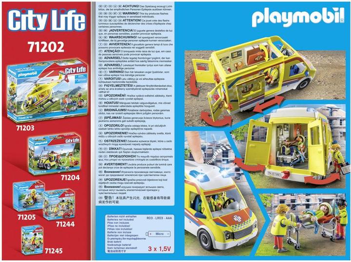 Actual product image Playmobil 71202 Ambulance with light and sound (71202, Playmobil City Life)
