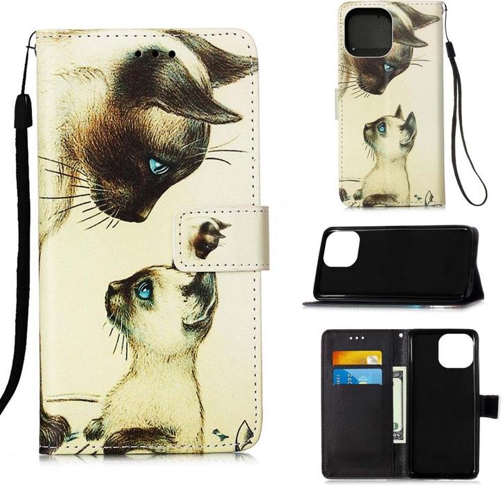 Immagine prodotto Ueli Express Custodia a libro per iPhone 13 Pro Custodia con portacarte Cat nut (Apple iPhone 13 Pro)