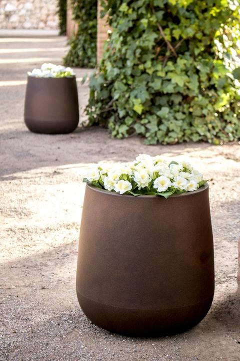 Actual product image Newgarden CAMELIA 40 flower pot, tub large round ø39x39cm bronze 33L outside