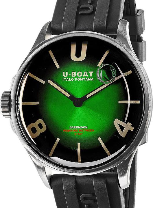 Actual product image U-Boat 9502 Darkmoon Green SS Soleil Men's Watch 40mm 5ATM (Analogue wristwatch, 40 mm)
