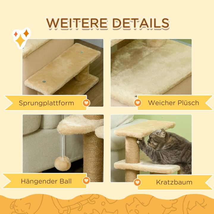 Actual product image PawHut Dog steps with hut (Dog, Cat, Foldable)