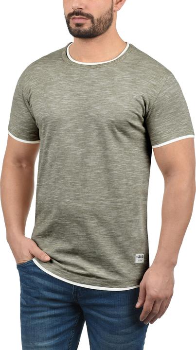Immagine prodotto Solid Rigos T-Shirt A Maniche Corte Maglietta Da Uomo Con Girocollo In Cotone 100% (3XL)