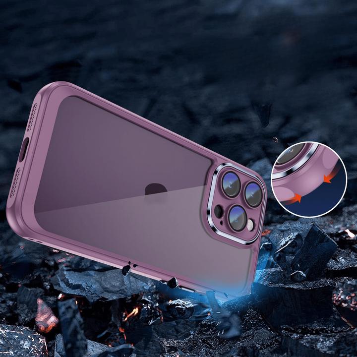 Actual product image Cover-Discount iPhone 15 Pro - Case with camera protection purple (Apple iPhone 15 Pro)