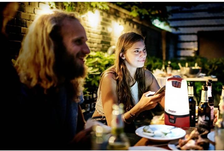 Actual product image Energizer E304157300 Vision USB LED camping lantern 1300 lm battery-powered Red/