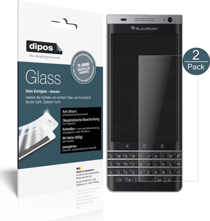 Produktbild Dipos Displayschutz Anti-Shock (2 Stück, Blackberry DTEK 40)