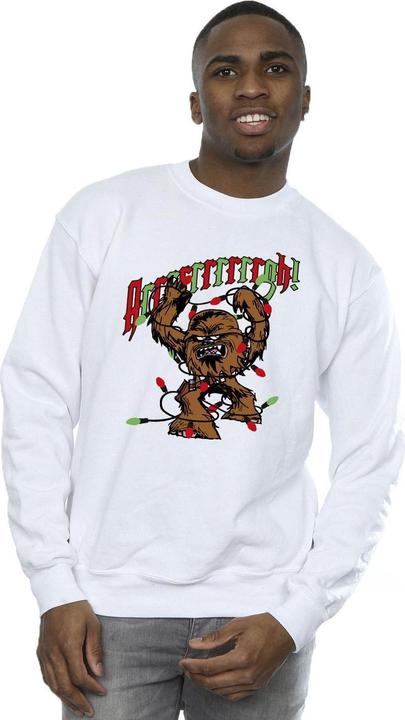 Actual product image Star Wars Mens Episode IV: A New Hope Chewbacca Argh Lights Sweatshirt (XXL)