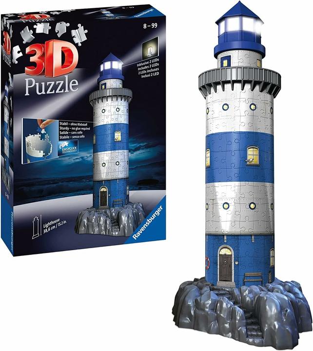 Actual product image Ravensburger Lighthouse at night (216 pieces)
