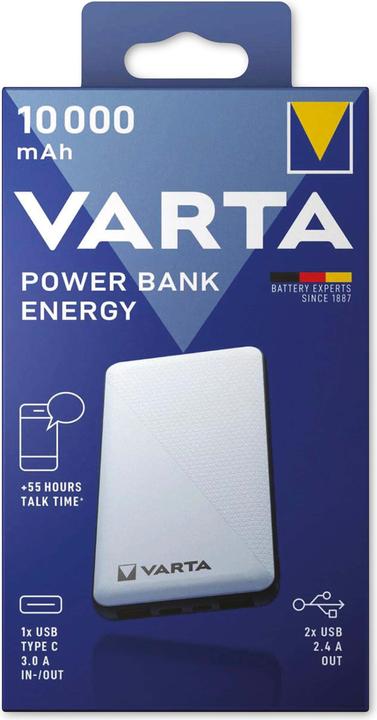 Actual product image Varta Energy (10000 mAh, 15 W, 37 Wh)