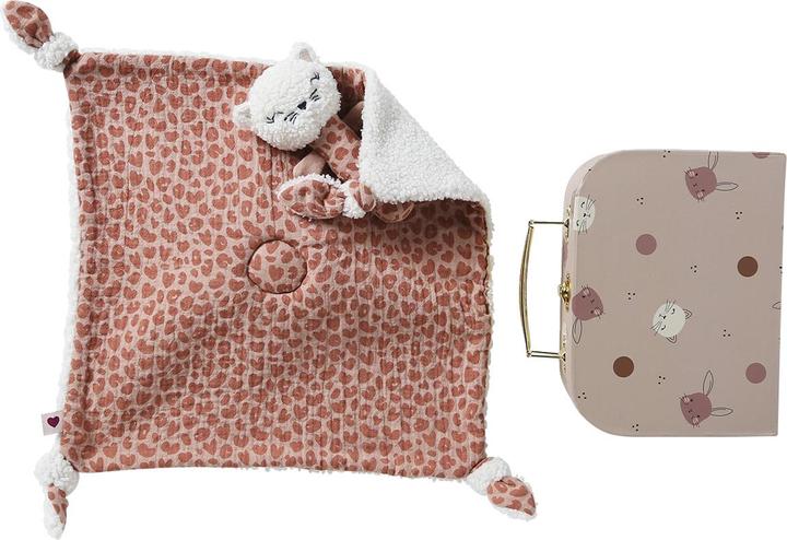 Produktbild Vertbaudet Baby Geschenk-Set: Stoffkatze & Rassel im Koffer