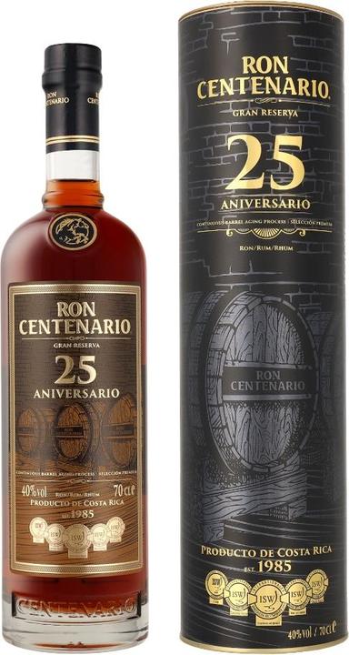 Image du produit Ron Centenario Rhum Premium Gran Reserva 25 ans d'âge (1 x 70 cl)