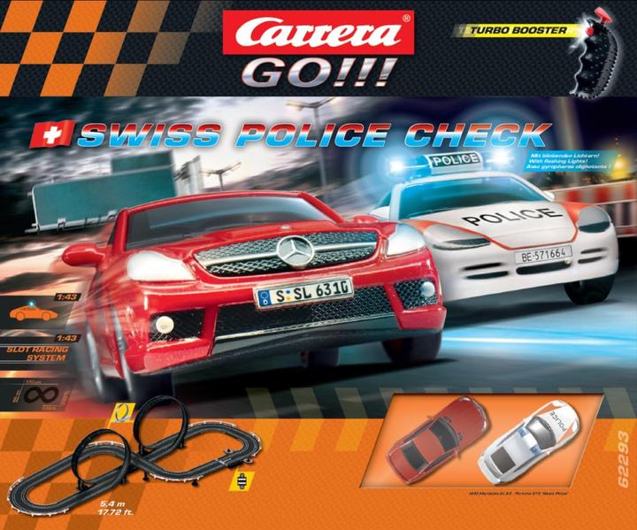 Produktbild Carrera Go! Swiss Police Check 5.4 M Swiss Porsche Und Mercedes