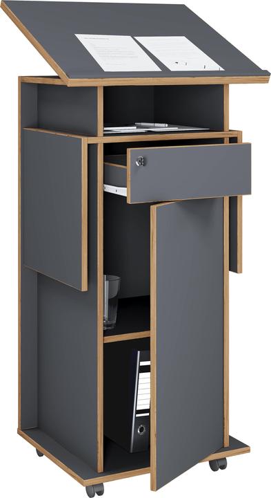Immagine prodotto VCM Holz Stehpult Rednerpult Rollen Salia T