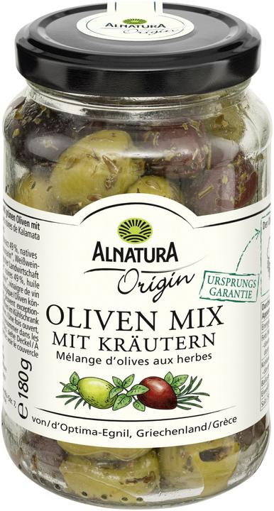 Alnatura Mix d'olives bio aux herbes 180g (180 g)