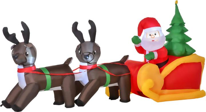 Actual product image Jamb Father Christmas with sleigh LED