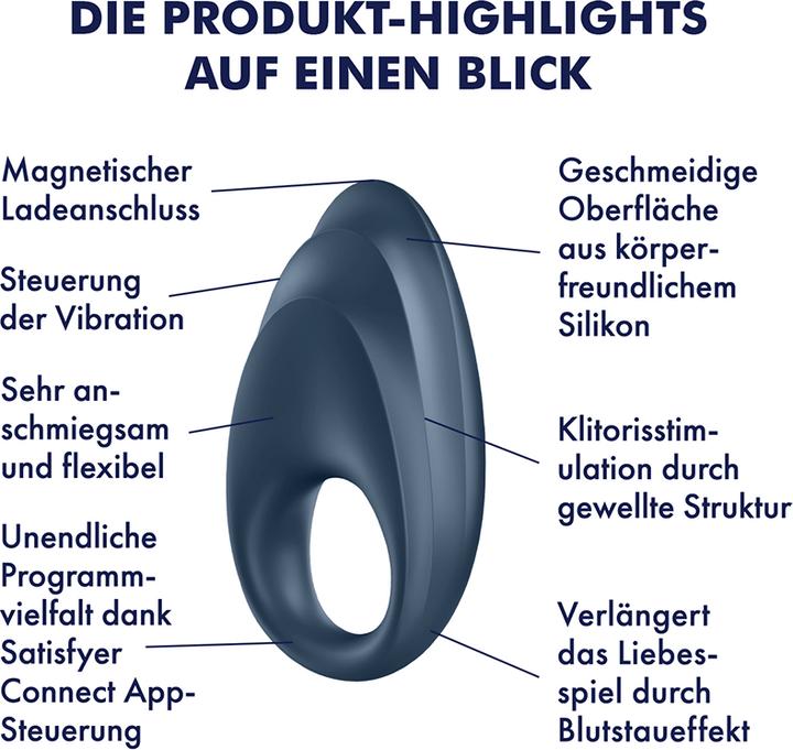 Immagine prodotto Satisfyer Potente vibratore ad un anello (4.50 cm)