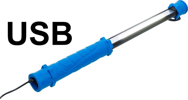 Actual product image BGS COB LED Bonnet Lamp with Battery and Telescopic Bar 2 COB-LED-Handheld Work Lamps (1500 lm)