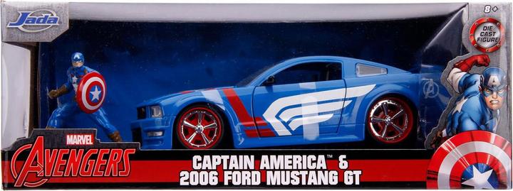 Produktbild Jada Avengers Captain America mit Auto 1:24