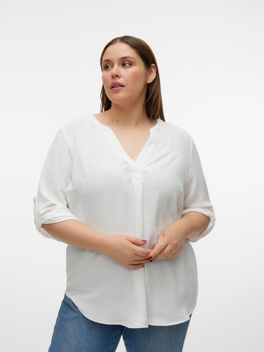 Produktbild Vero Moda Normal geschnitten V-Ausschnitt Curve Umgeschlagene Ärmelbündchen Top Top (48)