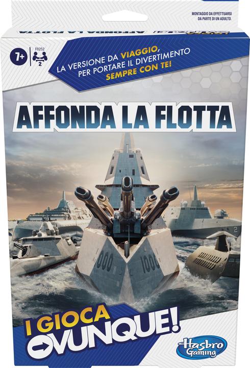 Produktbild Hasbro Flottenmanöver Kompakt, portables Spiel für 2 Spieler, Reisespiel für Kinder, Spass überall (Italienisch)