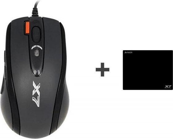 Actual product image A4Tech A4 TECH X-Game X-7120 A4TMYS46028 Mouse (optical, 3000 DPI, black color) (Cable)