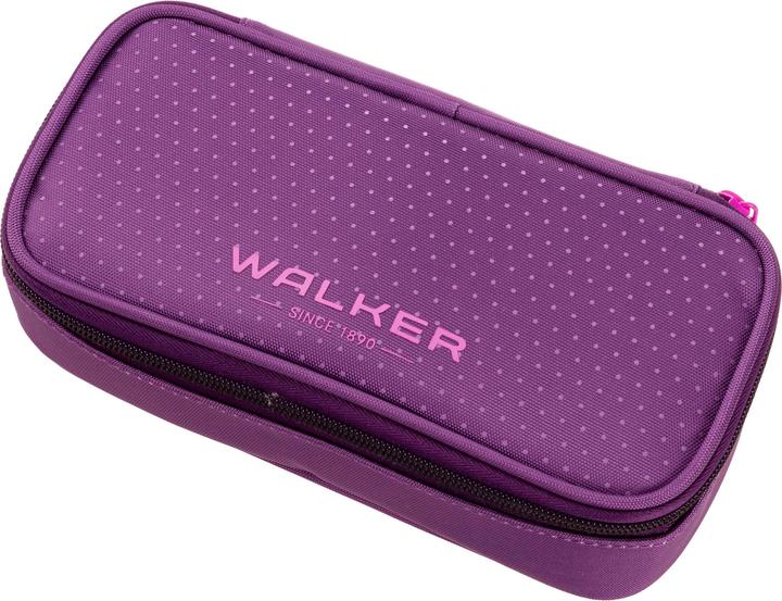 Walker Etui Pencil Box 21 x 10 x 6 cm, Uni Plum