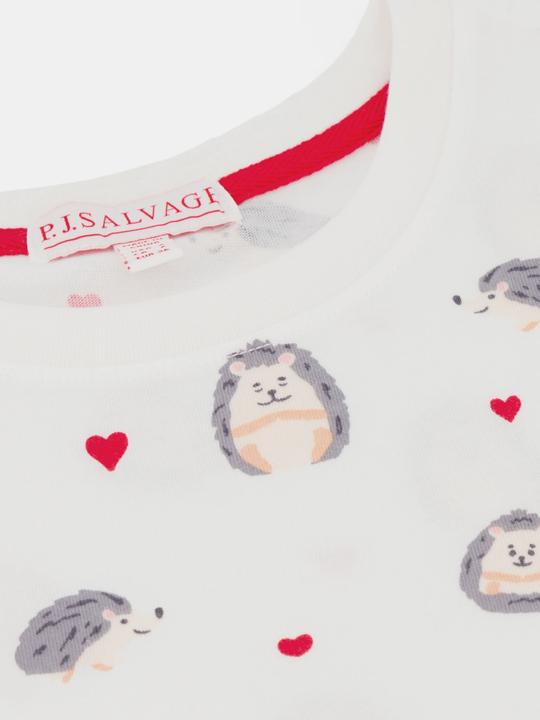 Actual product image Pj Salvage Pyjama top "Be mine" offwhite (36)