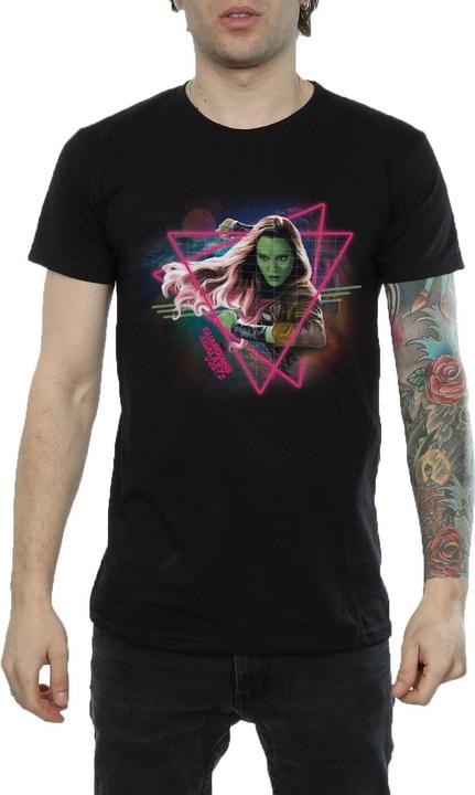Actual product image Mens Guardians Of The Galaxy Neon Gamora T-Shirt (XL)