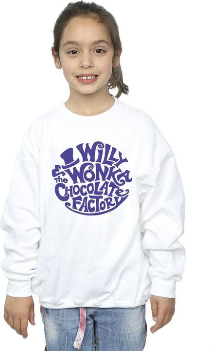 Produktbild Willy Wonka & the Chocolate Factory Typed Logo Sweatshirt Mädchen (140, 146)
