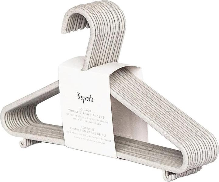 3 Sprouts Wheat Straw Hanger grey (15 x)