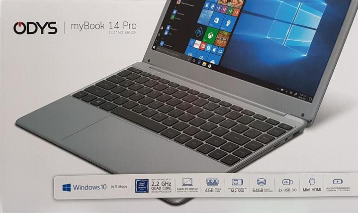 Actual product image Odys Notebook mybook 14 Pro (14", Intel Celeron N3450, 4 GB, 64 GB, DE)