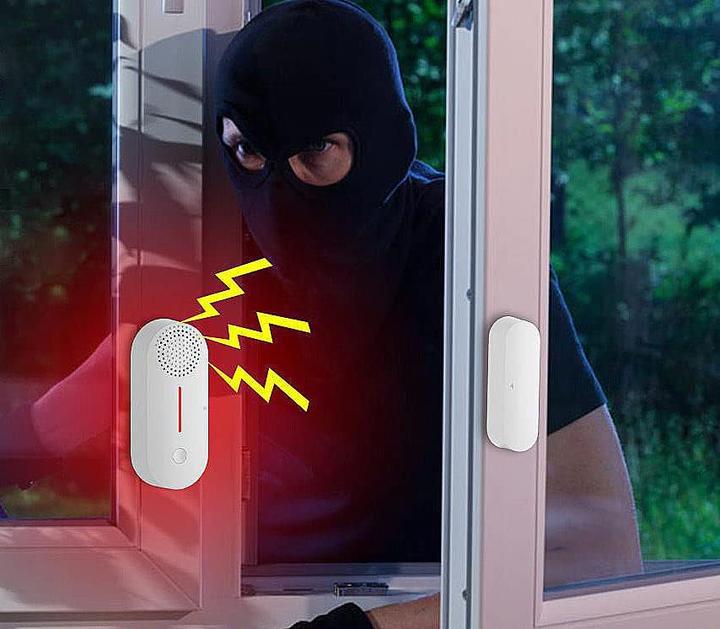Image du produit VisorTech Kit de 4 alarmes de porte et fenêtre sans fil 2en1