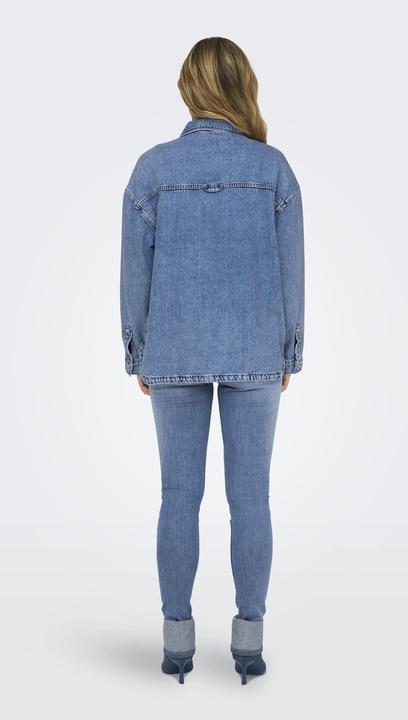 Actual product image Only Regular fit Shirt collar Cuffs with button Low-set shoulder Denim shirt Denim shirt (XL)