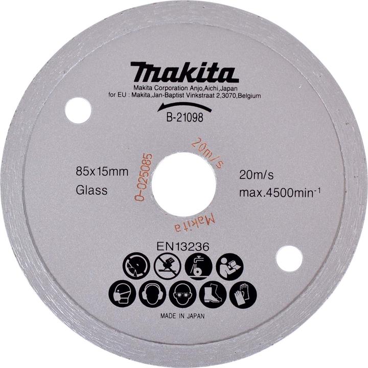 Produktbild Makita Diamanttrennscheibe Ø 85x15 mm Glass